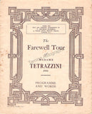 Tetrazzini, Luisa - Signed Program Farewell Tour 1933
