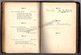 The Music of the Poets - Book Signed by Many Artists 1899-1910s