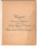 Edison, Thomas Alva - Signed Menu 1893