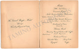 Edison, Thomas Alva - Signed Menu 1893