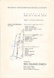 Trio Italiano D´Archi - Signed Program 1961