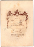 Tsar Nicholas II - Concert Program Coronation Gala 1896