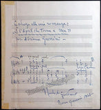 Giordano, Umberto - Guerrini, Adriana - Autograph Music Quote 1943