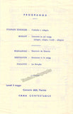 Ughi, Uto - Signed Program Novara, Italy 1958