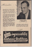 Vela, Antonio - Petrof, Ivan - Menkes, Sarah - Rolland, Josefina - Ardelli, Norberto - Signed Program Havana 1948