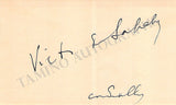 De Sabata, Victor - Signed Photograph 1958 & Card