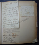 Victorian Era Album of Letters & Clips 1875
