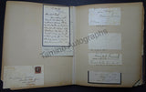 Victorian Era Album of Letters & Clips 1875