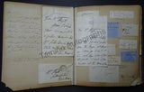 Victorian Era Album of Letters & Clips 1875