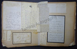 Victorian Era Album of Letters & Clips 1875