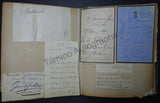 Victorian Era Album of Letters & Clips 1875
