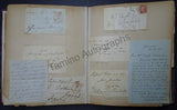 Victorian Era Album of Letters & Clips 1875
