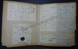 Victorian Era Album of Letters & Clips 1875