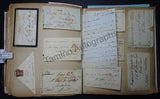 Victorian Era Album of Letters & Clips 1875