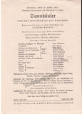 Vienna State Opera - Program Lot 1947-1955