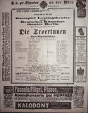 Vienna Theater Playbills - Large Lot 1875-1930