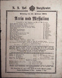 Vienna Theater Playbills - Large Lot 1875-1930