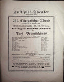 Vienna Theater Playbills - Large Lot 1875-1930