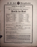 Vienna Theater Playbills - Large Lot 1875-1930