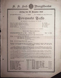 Vienna Theater Playbills - Large Lot 1875-1930