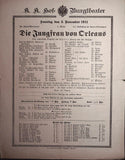 Vienna Theater Playbills - Large Lot 1875-1930