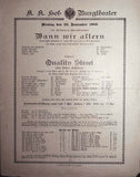 Vienna Theater Playbills - Large Lot 1875-1930