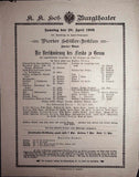 Vienna Theater Playbills - Large Lot 1875-1930