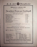Vienna Theater Playbills - Large Lot 1875-1930