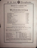 Vienna Theater Playbills - Large Lot 1875-1930