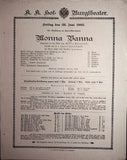 Vienna Theater Playbills - Large Lot 1875-1930