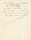 Thomson, Virgil - Autograph Manuscript
