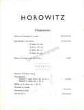Horowitz, Vladimir - Signed Program London 1951