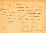 Gieseking, Walter - Autograph Note Signed 1938