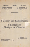 Gieseking, Walter - Signed Program Antwerp 1938