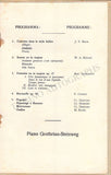 Gieseking, Walter - Signed Program Antwerp 1938