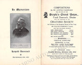 Singer Recitals at Carnegie Hall 1909-1925 - Lot of 10 Playbills
