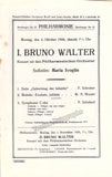 Walter, Bruno - Program Lot Berlin 1926-1928