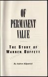 Buffett, Warren - Kilpatrick, Andrew - Signed Book "Of Permanent Value"