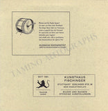 Wagner, Wieland - Signed Program Tannhauser 1962