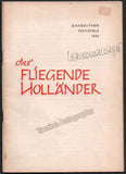 Wagner, Wieland - Signed Bayreuth Festival Program 1959