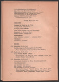 Furtwangler, Wilhelm - Program Wiener Festwochen 1954