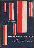 Furtwangler, Wilhelm - Program Wiener Festwochen 1954