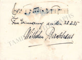Backhaus, Wilhelm - Autograph Music Quote Signed 1935