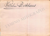 Backhaus, Wilhelm - Autograph Music Quote Signed 1935