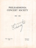 Furtwangler, Wilhelm - Signed Program London 1953