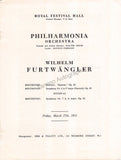 Furtwangler, Wilhelm - Signed Program London 1953