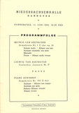 Furtwangler, Wilhelm - Concert Program Hannover 1951