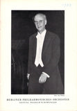 Furtwangler, Wilhelm - Concert Program Manheim 1953