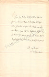 Wattenbach, Wilhelm - Autograph Note Signed