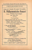 Furtwangler, Wilhelm - Flesch, Carl - Schmuller, Alexander - Berlin Philharmonic - 2 Programs 1922-1923